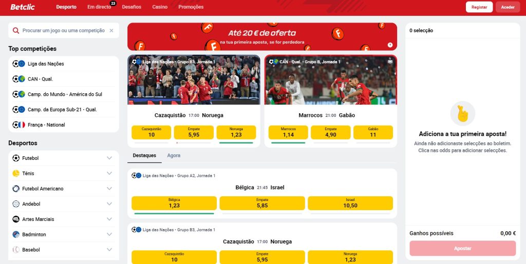 Betclic: as melhores ofertas com odds aumentadas